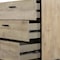 Armen Living Baly Acacia Mid-Century Gray 6 Drawer Dresser LCLFDRGR - alternate 8